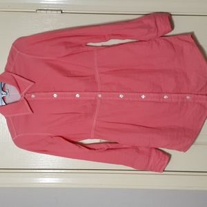 Boden Long Sleeve Coral Button Up Shirt Size US2